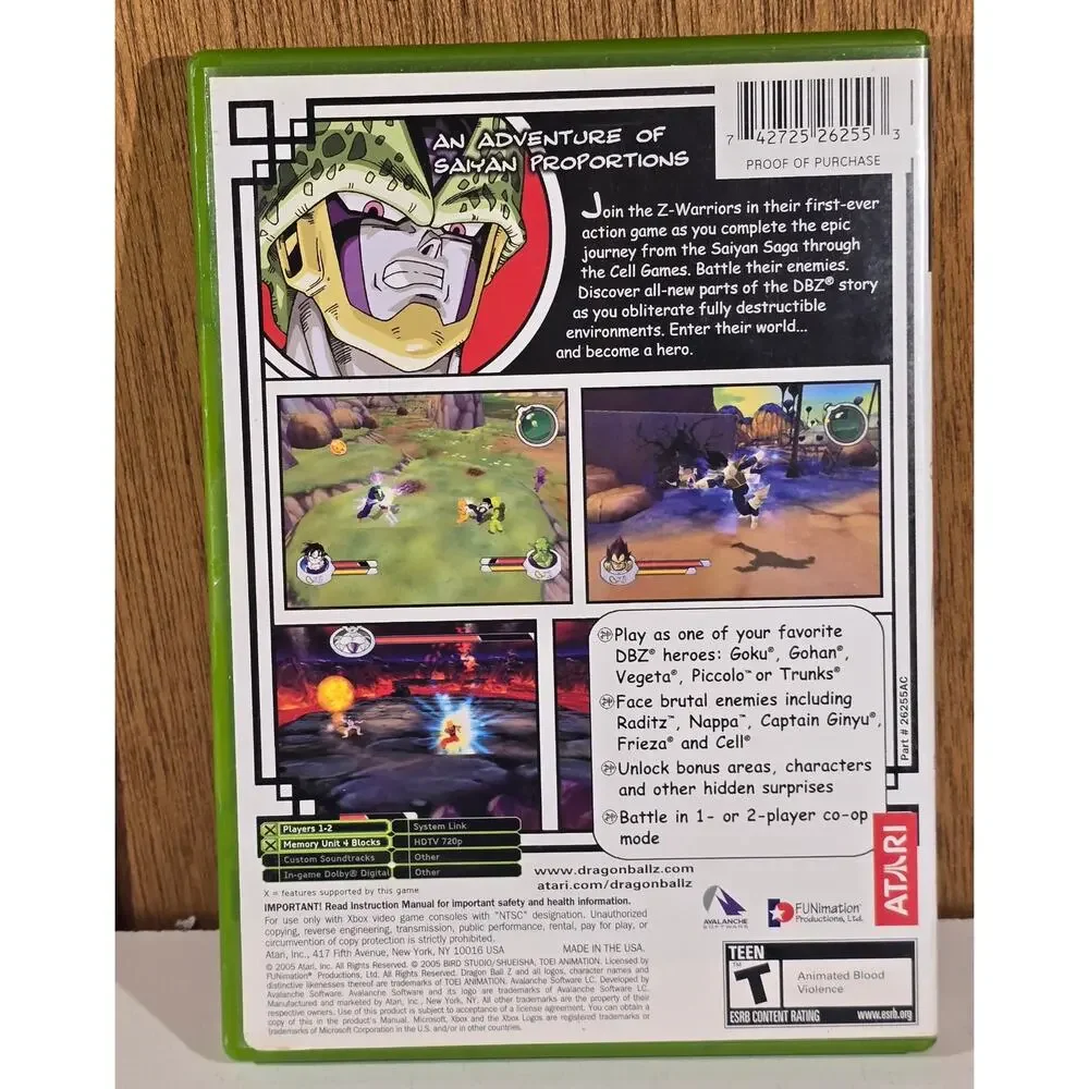 Original Xbox Dragon Ball Z Sagas CIB Complete